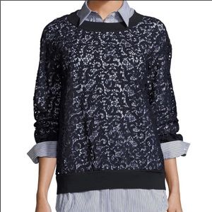 Lafayette lace sweatshirt